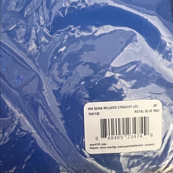 New Figs Royal Blue Scrub Pants size: s petite - Picture 2 of 4